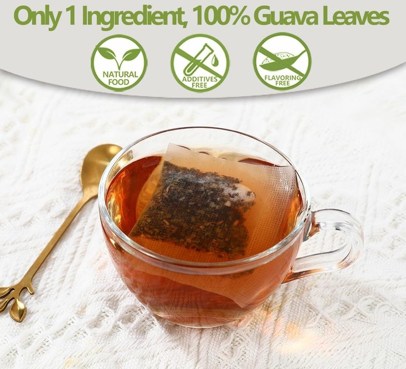 Nourishing Guava Leaf Tea Bags - 100% Natural & Antioxidant-Rich (100 Count) gallery