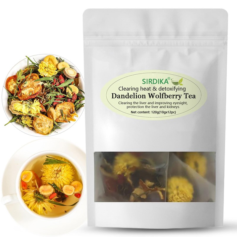 Dandelion Wolfberry Tea - Kidneys & Liver Health Tea, Seven 1Bag(12Pcs)