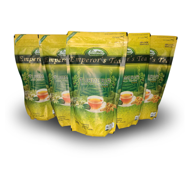 5 packs of Emperor’s Turmeric Tea Herbal Mix Powder (15 in 1) 350g FREE SHIPPING