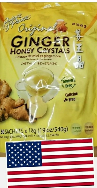Ginger Honey Crystal Packets 30 ct by Prince Of Peace 540g