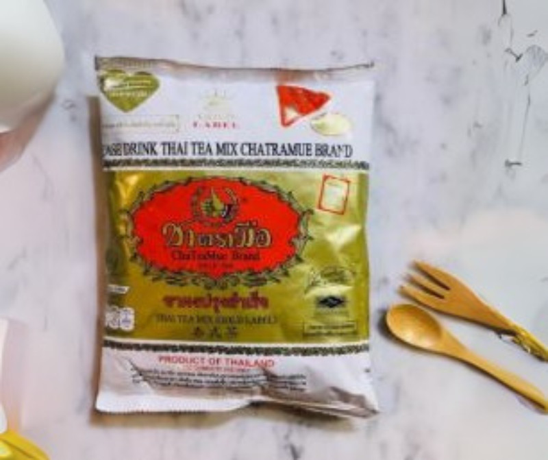 Authentic Thai Tea Mix – Chatramue Brand - Gold Label - Extra Gold - size 400 g. gallery