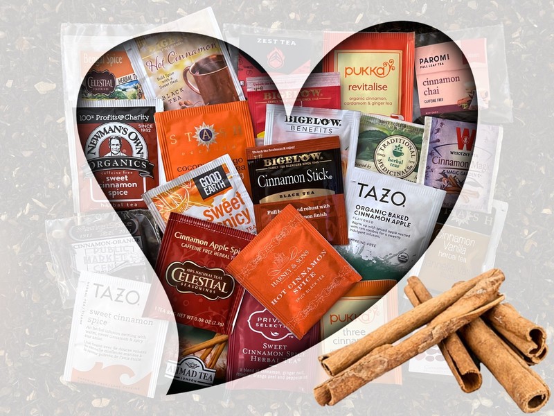 Cinnamon Tea Bag Sampler Variety Pack – 24 Single-Serve Varieties – 17 Brands
