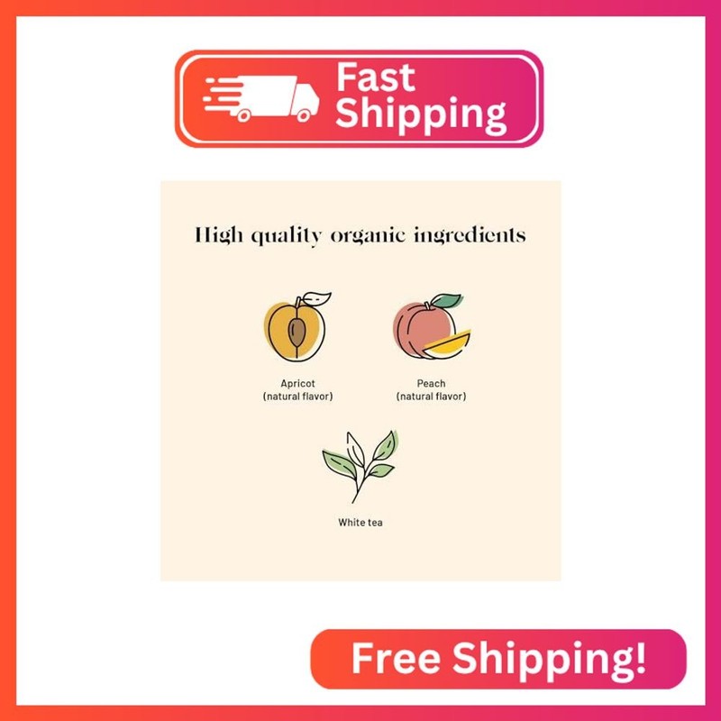 Kusmi Tea - White Bellini - Organic Blend of White Tea, Peach & Apricot - Organi gallery