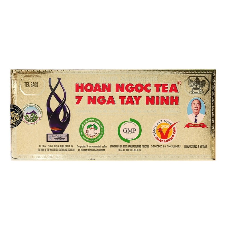 Hoan Ngoc Tea 7 NGA Tay Ninh Herbal Vietnamese Tea 30 Count Tea Bags