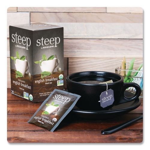 Bigelow steep Tea, English Breakfast, 1.6 oz Tea Bag, 20/Box, 3 Boxes/Pack gallery