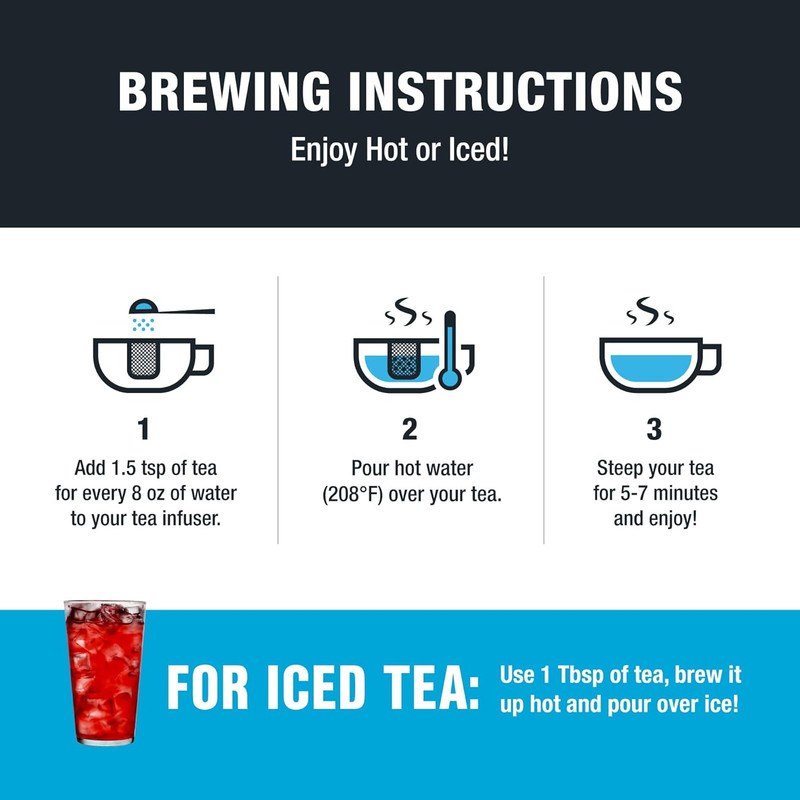 - Cranberry Hibiscus Rooibos Tea, Fireberry, Loose Leaf, Herbal Blend with Hibis gallery