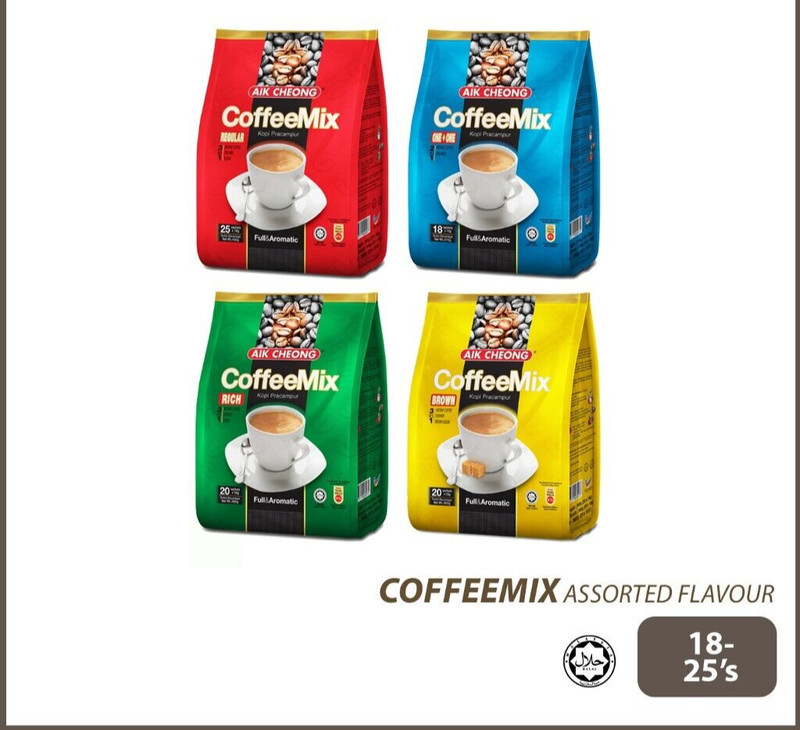 (4x Packs MIX) AIK CHEONG Instant Series (Regular / One + One / Rich / Brown)