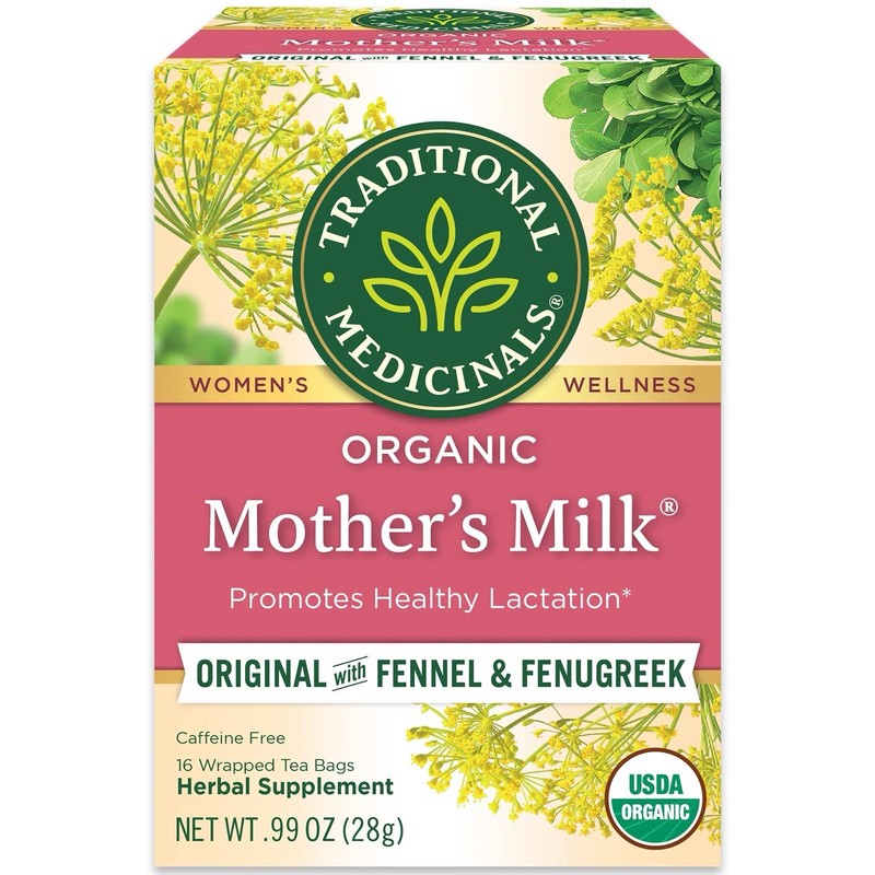 Organic Mother’s Milk Lactation & Breastfeeding Tea. Set of 6 Boxes 96 Tea Bags
