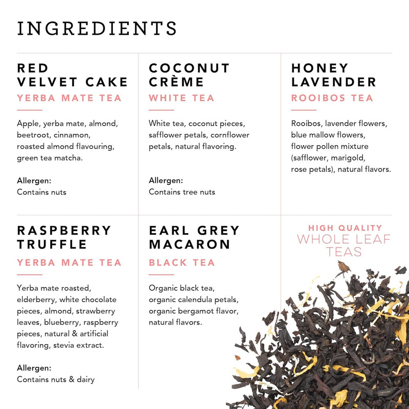 Loose Leaf Tea Sampler Set - Calorie Free Single Serving Loose Leaf Herbal Tea V gallery