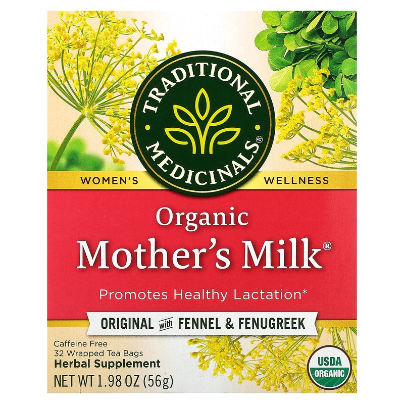 Organic Mother’s Milk, Original with Fennel & Fenugreek, Caffeine Free, 32
