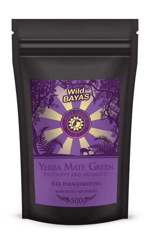 Yerba Mate Tea / Mate Green / Wild Bayas / delicate Mate with blueberries / 500g