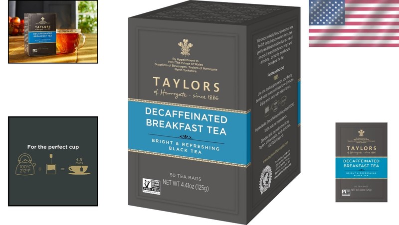 Naturally Decaffeinated Breakfast Black Tea 50 Teabags - Caffeine-Free Goodness gallery