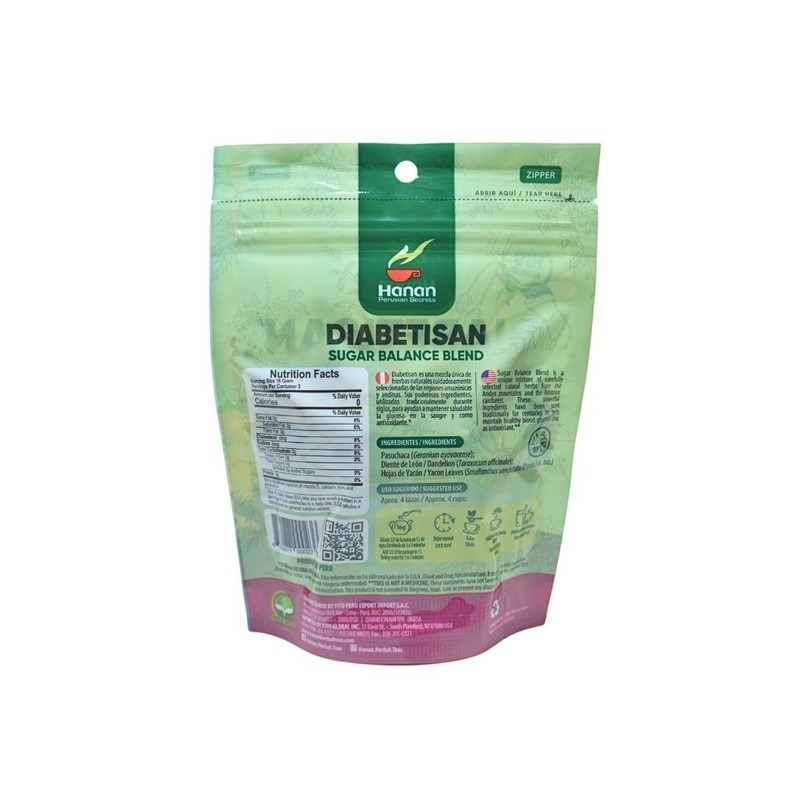 Hanan Peruvian Secrets Diabetisan Herbal Tea | 100% Natural Sugar Balance Blend gallery