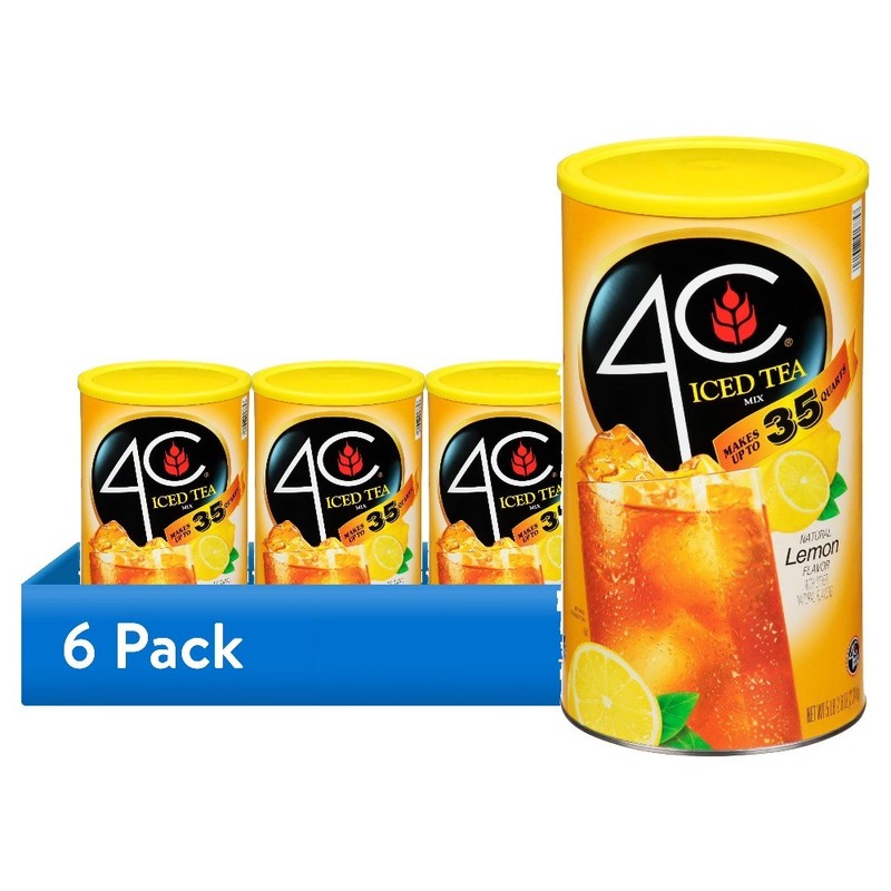 (6 pack) Lemon Iced Tea Mix, 82.6oz