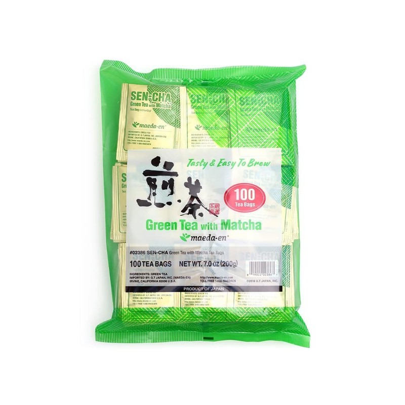 Sen-cha with Matcha Green 100 Tea Bags Powder Japanese Origin Green Tea Leave…