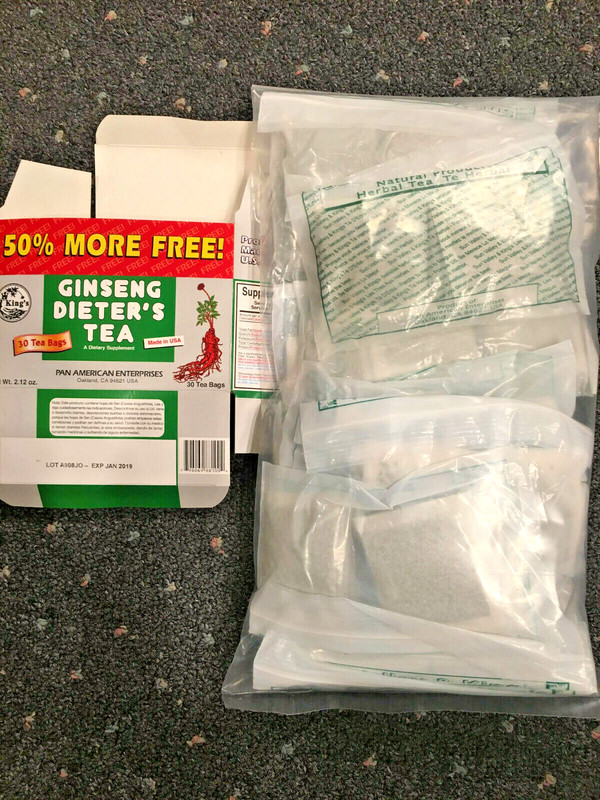 Bulk pack – 240 TEA BAGS- KINGS GINSENG DIETERS TEA