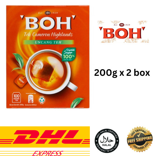 2 Box Tea ‘BOH’ Cameron Highland FREE SHIPPING
