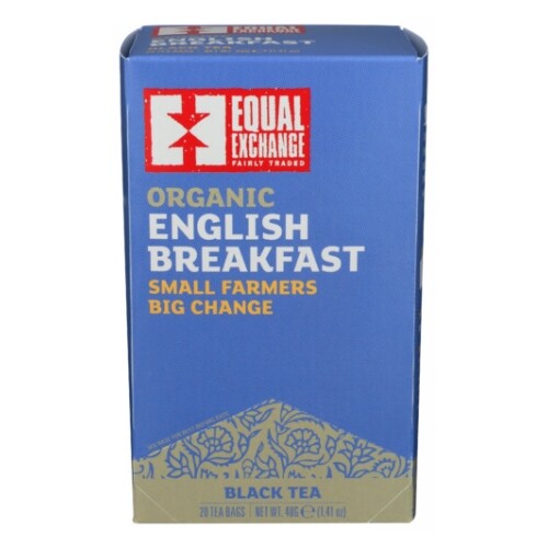 Organic English Breakfast Tea 20 Bags (Case of 6) By Equal Exchange