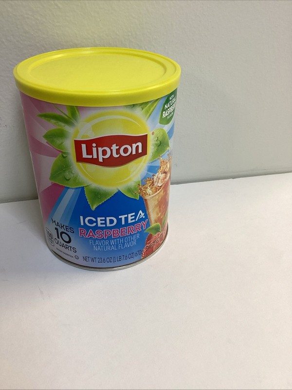 Lipton Iced Tea Raspberry Iced Tea Mix, Makes 10 Quarts NEW HTF Exp 03/05/26 gallery