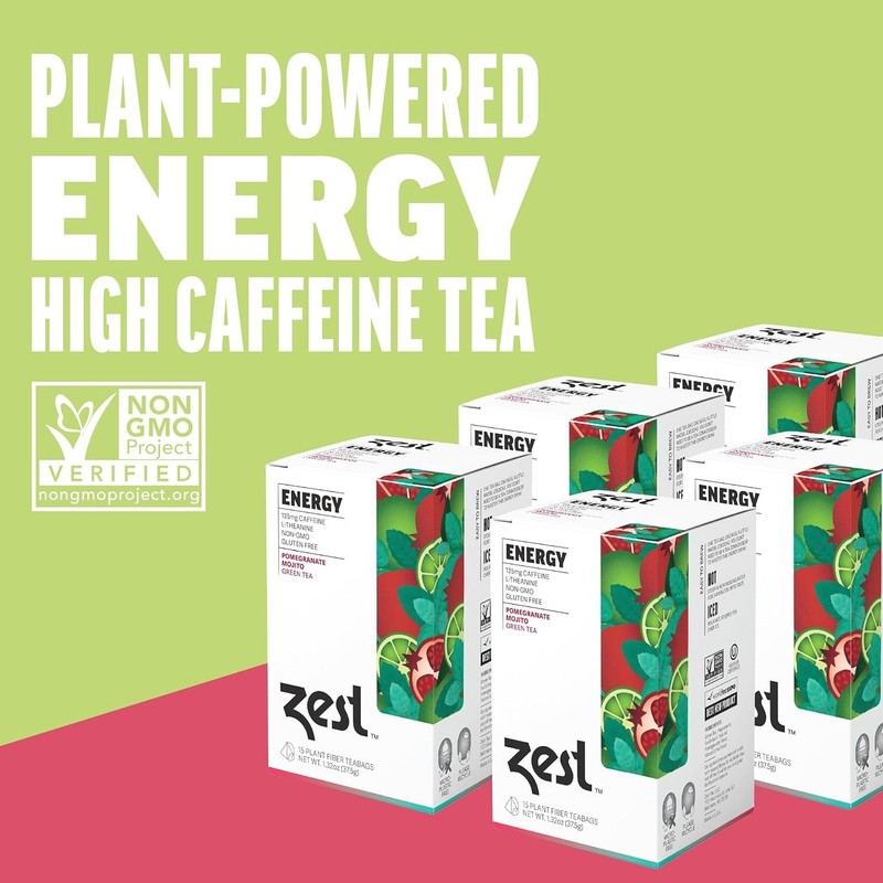 Healthy Black Coffee Substitute - High Caffeine Tea with Amino Acids, 15 Sachets gallery