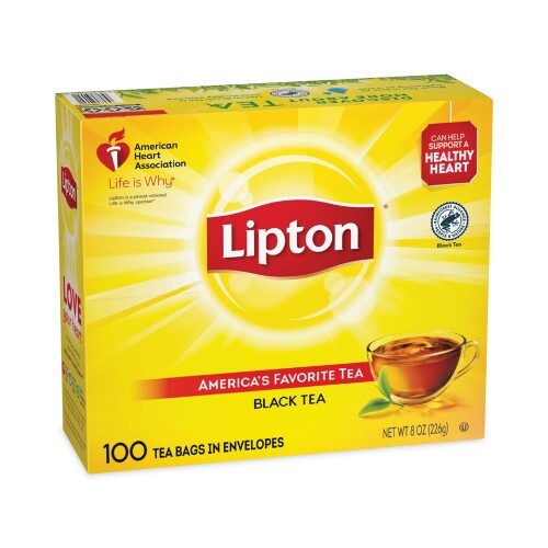 Lipton 100 Black Tea Bags Black Tea 32oz Volume