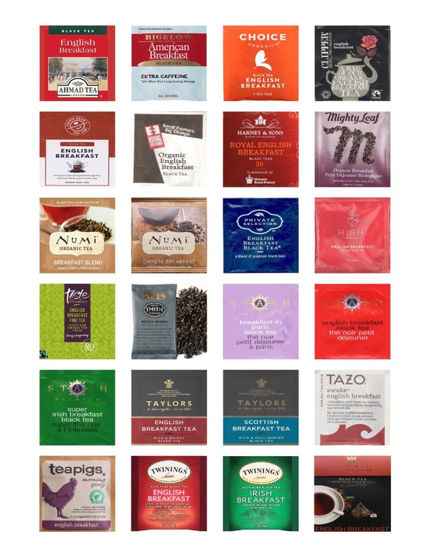 Breakfast Tea Bag Sampler Variety Pack - 24 Single-Serve Varieties - 19 Brands gallery
