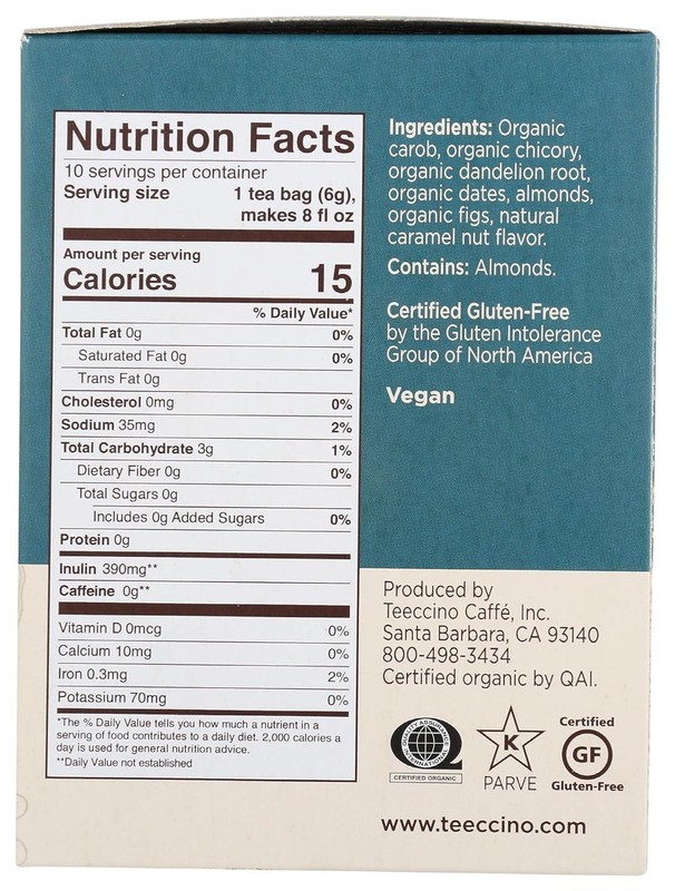 Dandelion Caramel Nut Tea - Caffeine , Roasted Tea with Prebiotics, 3x More H... gallery
