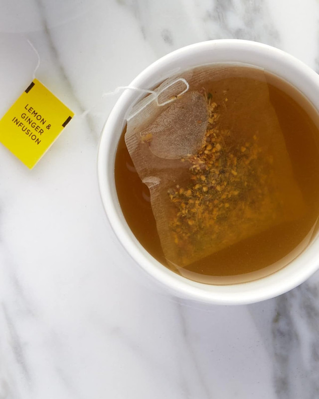 Lemon & Ginger, Herbal Tea, Individually Wrapped Bags, 100 Count (Pack of 1), Cl gallery