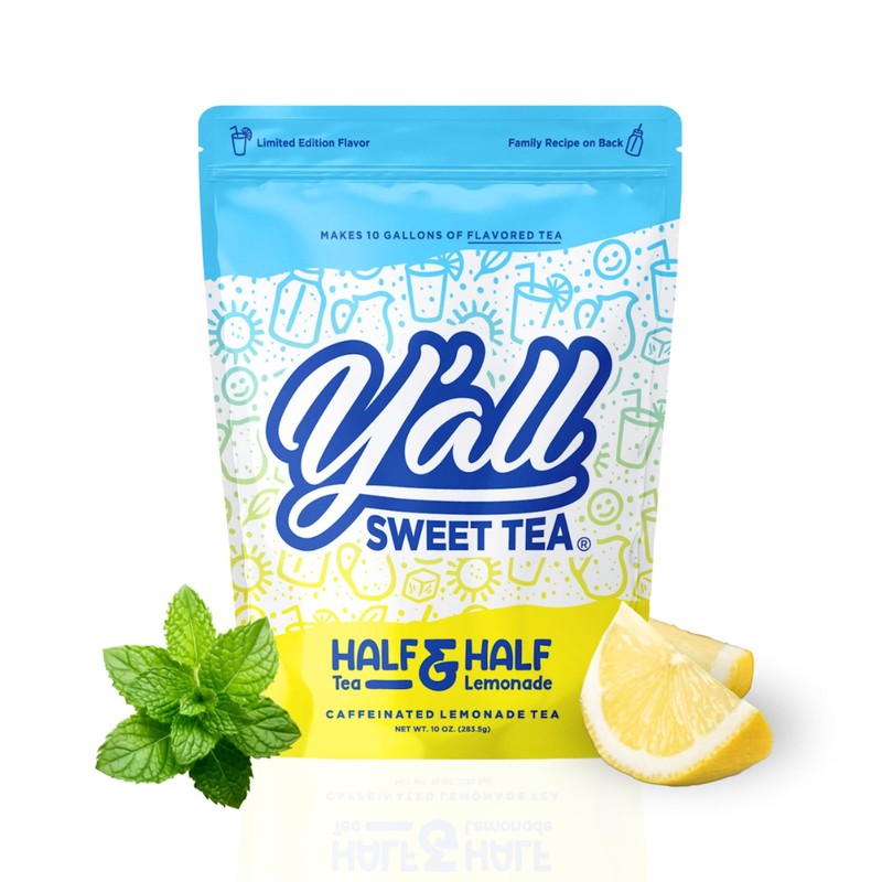 Yall Sweet Tea - Half Sweet Tea Half Lemonade Iced Tea Bags One Gallon Size i...