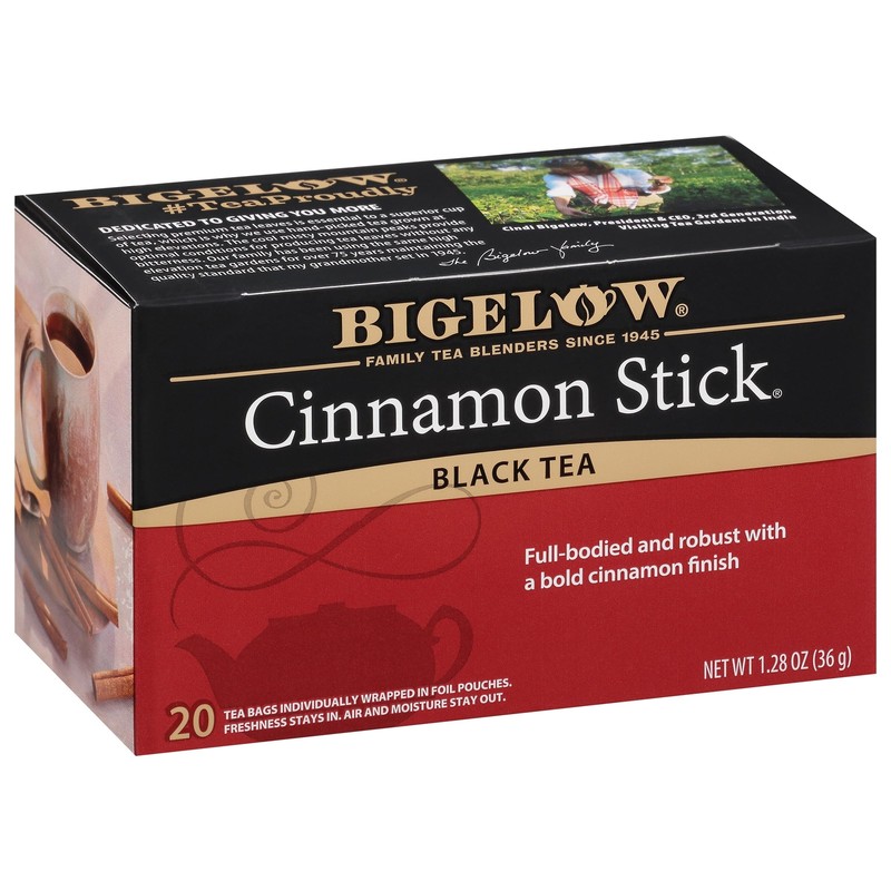 Bigelow Tea Bags Cinnamon Stick Black Tea 120 Count Sweet Spicy Flavor