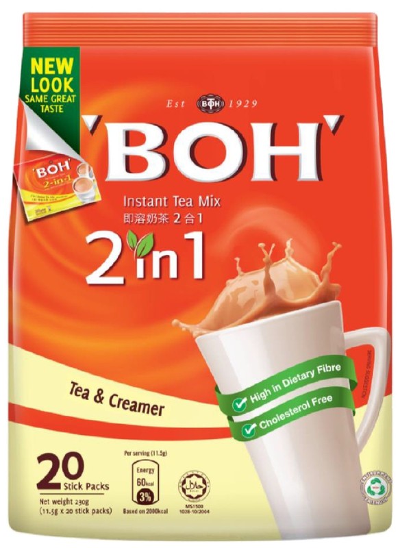 BOH Instant Tea Mix 2 In 1 Tea & Creamer 20s x 11.5g – 1 Pack