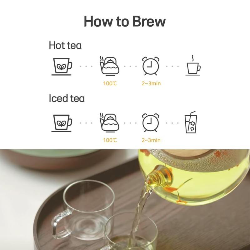 Korean Tea Gift Set Sampler – 3 Flavor Pink Butterfly Tea Bag Sampler – Elega... gallery