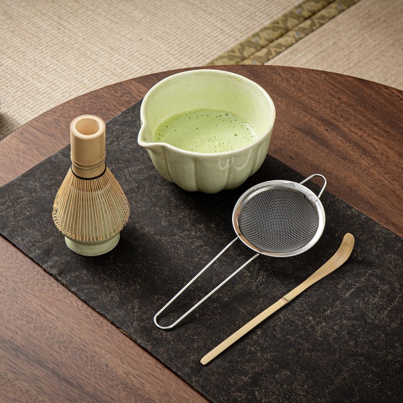 Matcha Whisk Set, Matcha Set Includes Ceramic Matcha Bowl, Bamboo Whisk, Scoo... gallery