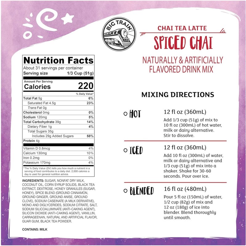 Authentic Spiced Chai Tea Latte Mix
