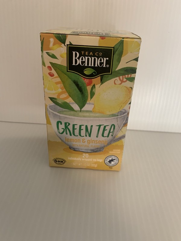 Benner Green Tea with Lemon & Ginseng 20 Tea Bags