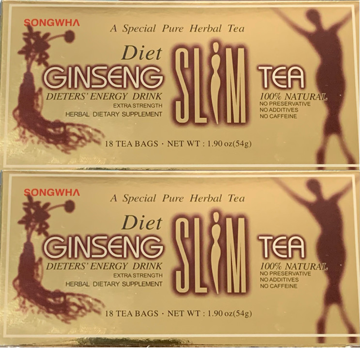 Best DIET Tea GINSENG SLIM That Work Fast Weight Loss 100% Natural 36 Day Supply