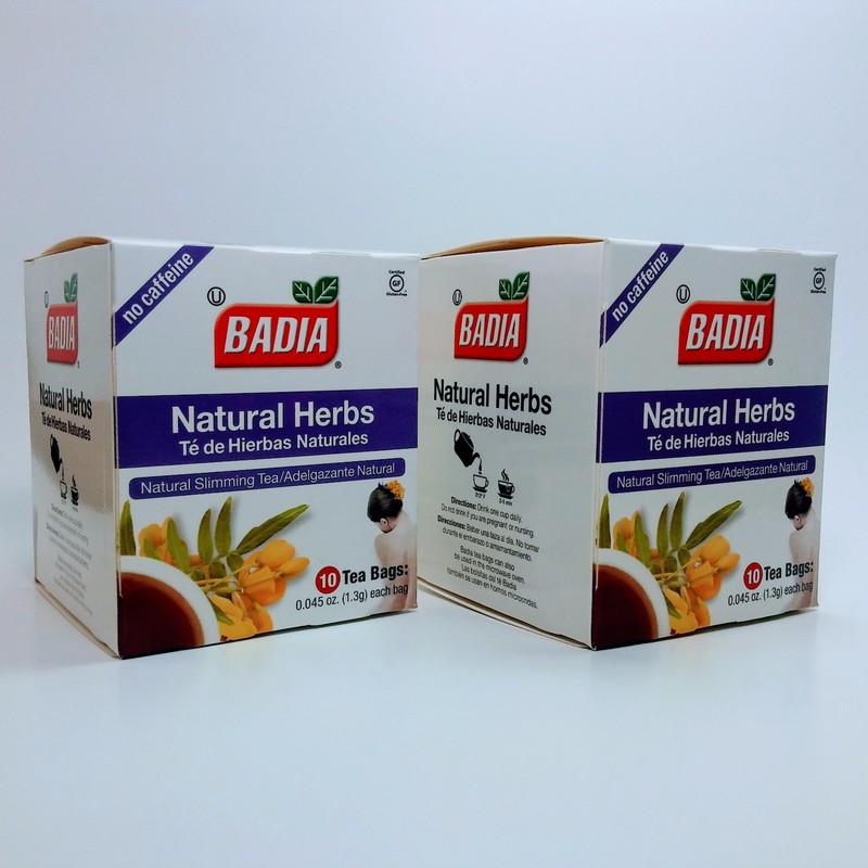 Badia - Natural Herbs Slimming/Slim Tea - Lose Weight Detox(10 Pack)100 tea bags gallery