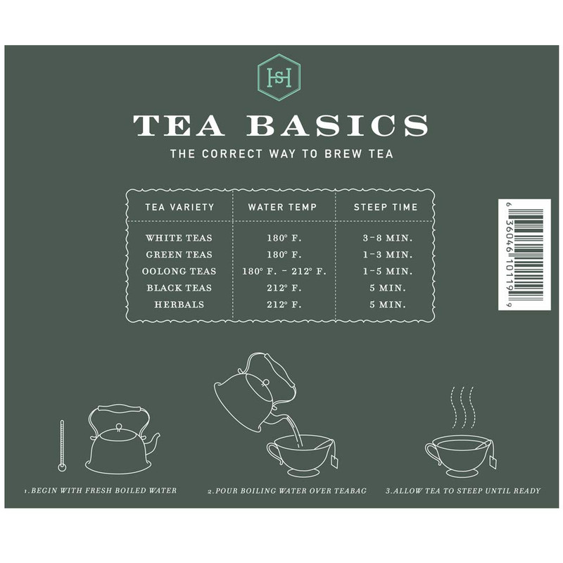 Harney & Sons Organic Peppermint Tea, Caffeine-Free Herbal 1.76oz/50g (50 Bags) gallery