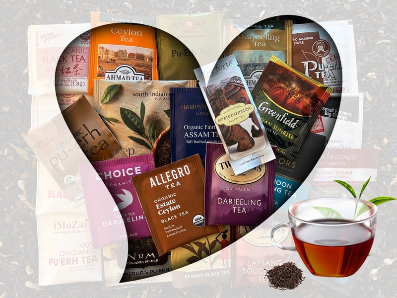 Black Tea Bag Sampler Variety Pack – 24 Single-Serve Varieties – 21 Brands