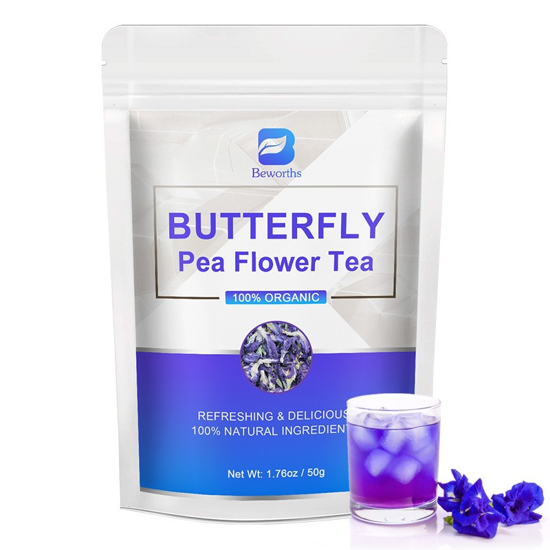 Butterfly Pea Flower Tea Pyramid Bags – Premium Clitoria Ternatea, Blue Herbal