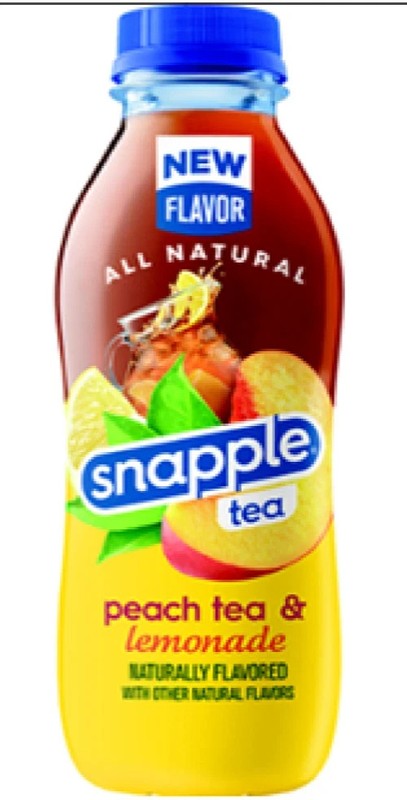 Snapple Peach Tea Lemonade, 16 fl oz recycled plastic bottle (Pack of 24)
