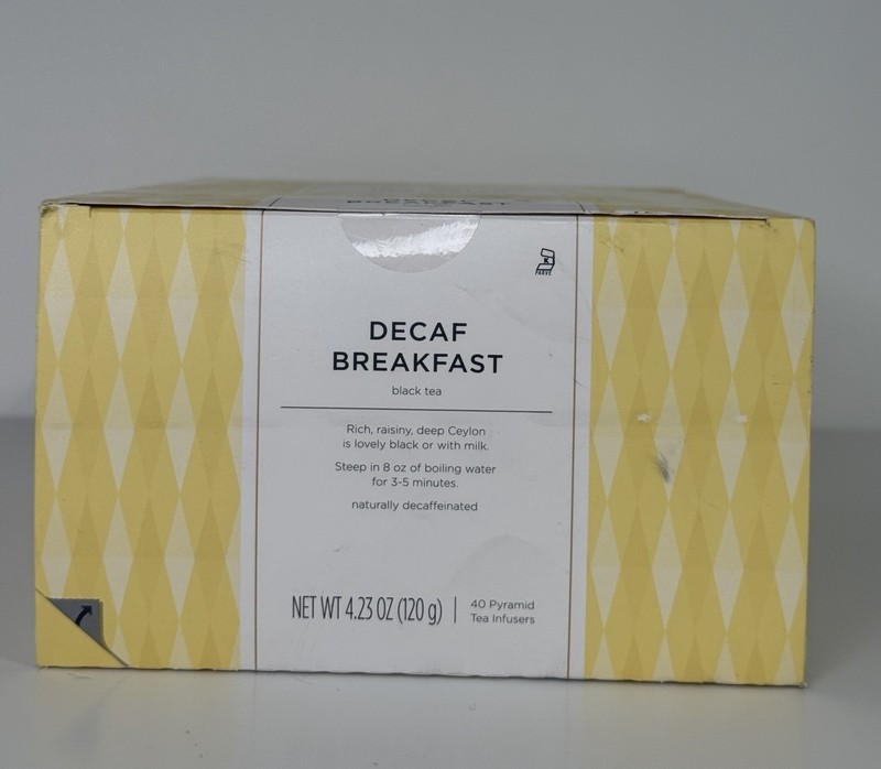 Tea Fortè Box 40 Pyramid Tea Infusers Decaf Breakfast Black Tea gallery