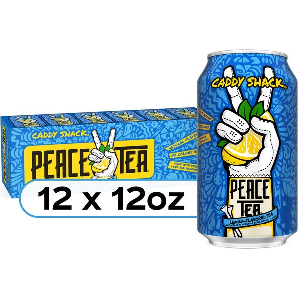 Peace Tea Caddy Shack Lemon Iced Tea 12 Pack 12 oz Cans | FREE SHIPPING!!!!