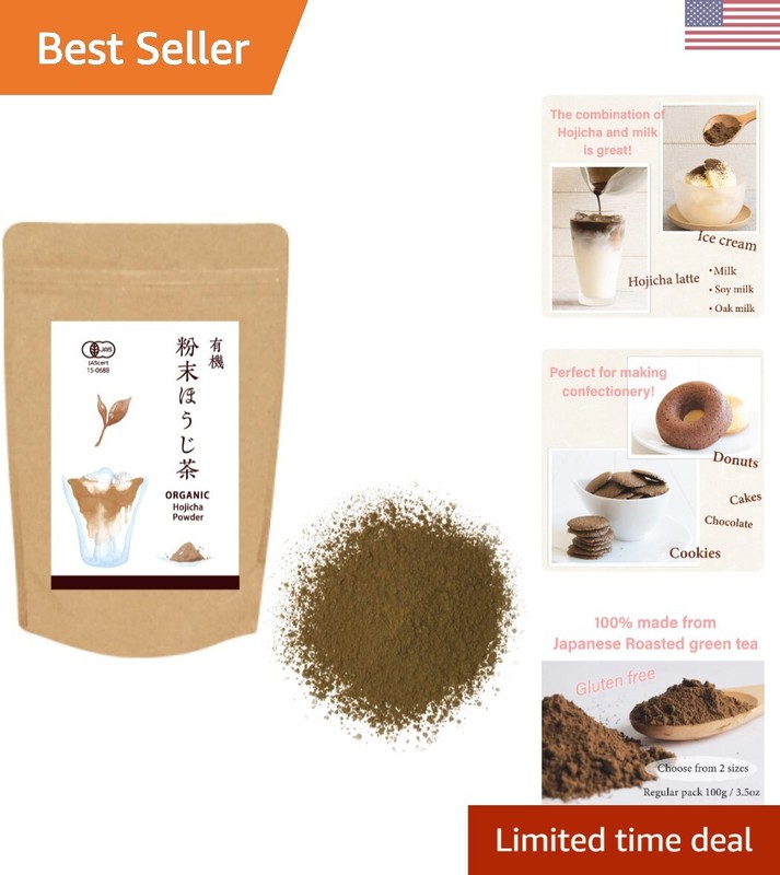 ORGANIC Hojicha Roasted Green Tea Powder [100g/3.5oz] Premium culinary grade …