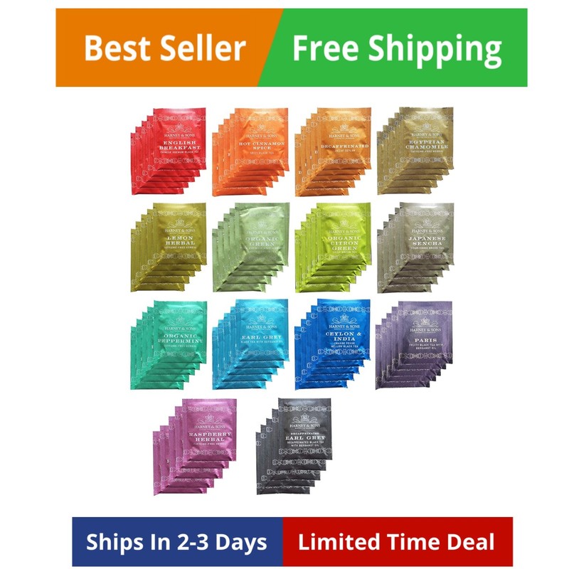 Assorted Tea Bag Sampler 70 Count Bundle Great for Birthday, Hostess and Co-w…