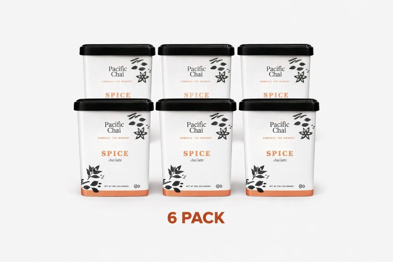 Pacific Chai Spice Chai Latte Mix 6 Pack 9oz Each Instant Chai Powder BB 04/2026