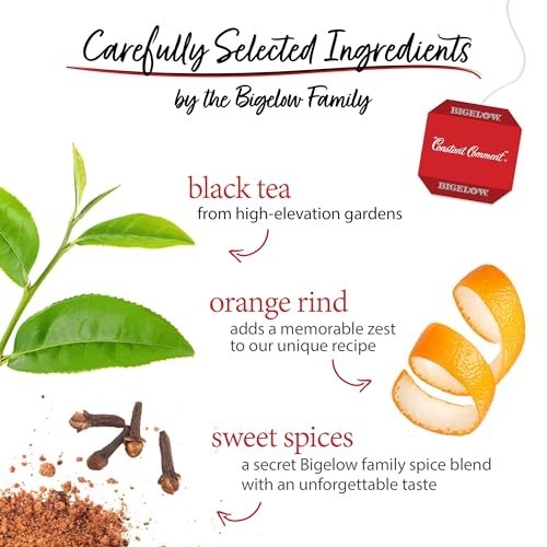 Caffeinated Black Tea Bags - Constant Comment, 40 Count, Pack of 6 - Premium Fla gallery
