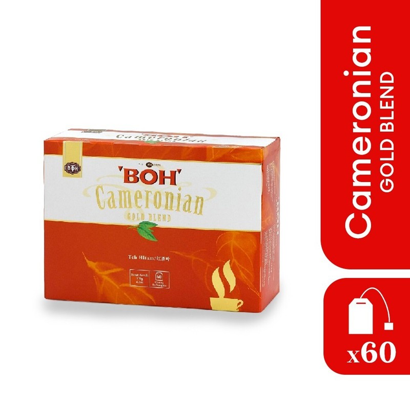 5 Boxes x 60 teabags BOH Plantation Cameronian Gold Blend Tea Free Shipping
