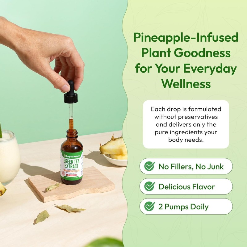 Green Tea 10:1 Extract 50% EGCG - Green Tea Liquid Drops - Vegan, 4X More Powerf gallery