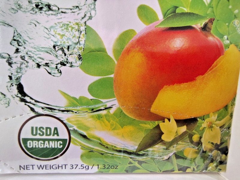 TIPSON Moringa & Mango Tea, Organic/Caffeine Free, BB 10/28, Lot of 2 gallery